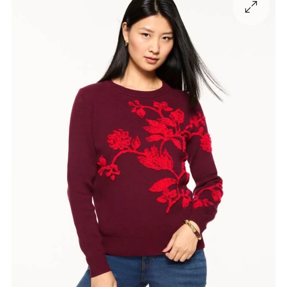 Talbots Embroidered Sweater size XS NWT